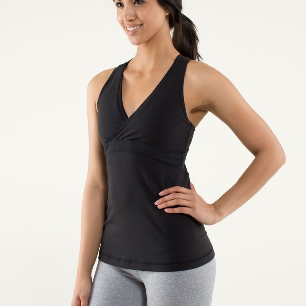 LIKE NEW WOMENS LARGE BLACK THE NORTH FACE V-NECK TANKTOP WITH MESH